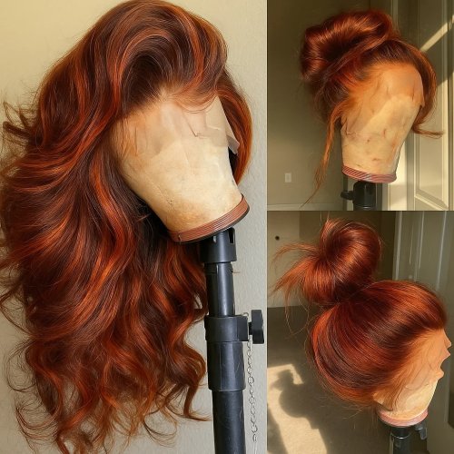 Afbeelding van Stijlvolle Ombre Body Wave Pruik met 13x6 Kant