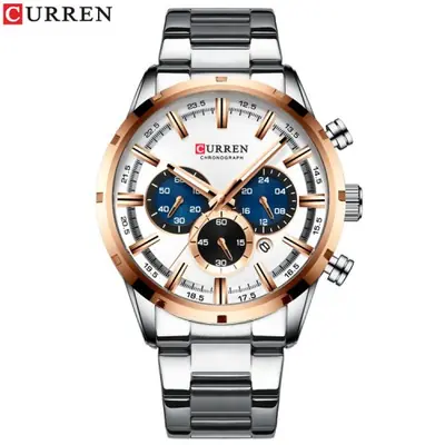 Image de Montre Homme Sport Chronographe Acier Étanche - Luxe & Style