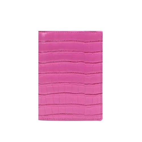 Image de Porte-passeport Cuir Crocodile Personnalisé