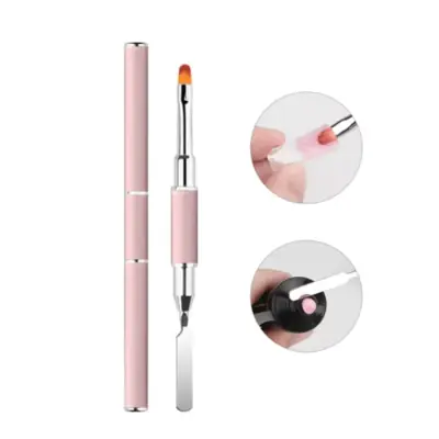 Image de Pinceau & Spatule 2 en 1 pour Ongles en Gel