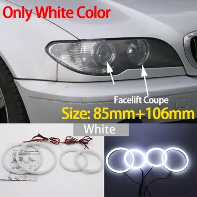 Image de Kit Angel Eyes LED Blanc pour BMW Série 3 E46