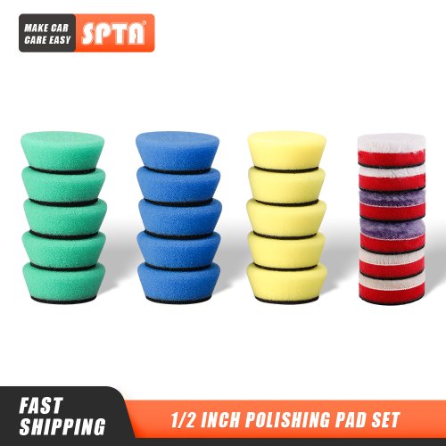 Immagine di Kit Tampone per Lucidatura in Spugna - 1.5" e 2" per Lucidatrice 12V