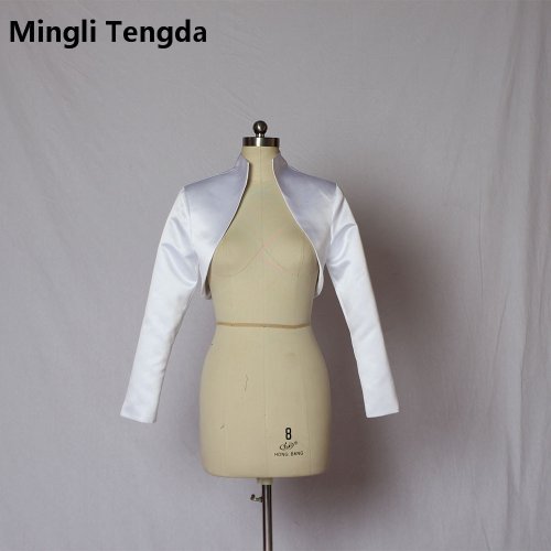Imagen de Chaqueta de Satén Nupcial Hecha a Medida para Novia
