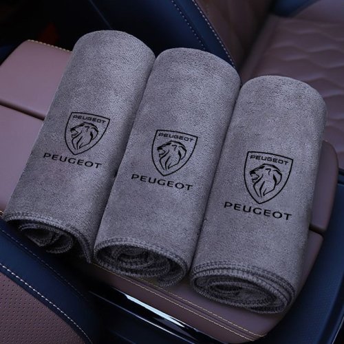 Image of Premium Natural Microfiber Car Cleaning Towel – Ultra-Soft, Reusable, and Eco-Friendly Drying Cloth for Peugeot 408, 4008, 308, 3008, Rifter, 5008, 508, 2008, 208, RCZ, 407 & All Car Models
