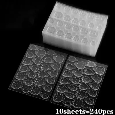 Image de Ruban Adhésif Double Face pour Faux Ongles - 240 Pièces