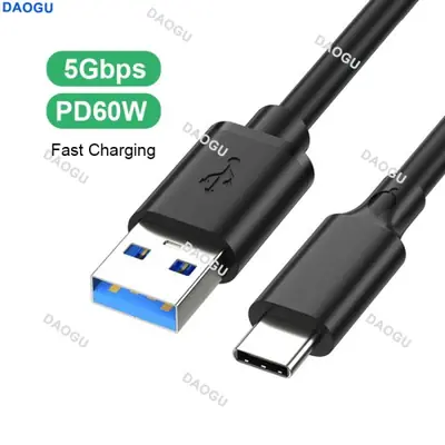 Image de Câble USB-C 3.0 PD 60W - Charge Rapide & Transfert 10Gbps