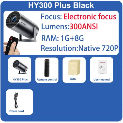 Image de Projecteur Portable 4K HD avec Android - Hy300 Plus