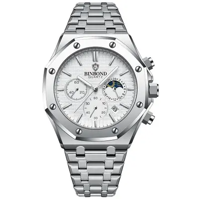 Image de Montre Homme Luxe Chronographe Acier Inoxydable