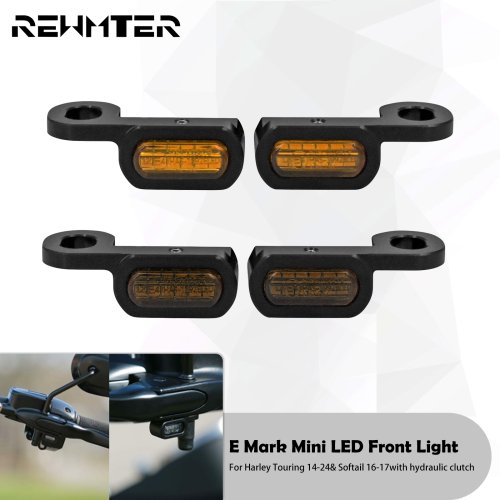 Imagen de Señal de Giro LED Ámbar para Motocicleta - Compatible con Harley-Davidson