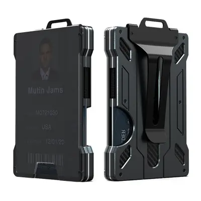 Image de Portefeuille Homme Slim RFID avec Pince à Billets