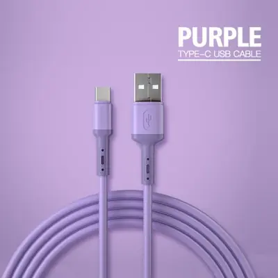 Image de Câble USB-C Rapide en Silicone Souple