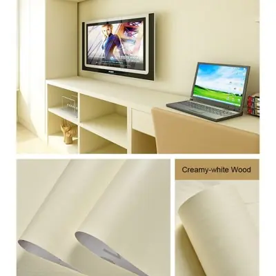 Image de Papier Peint Autocollant PVC Bois - Décoration Murale Imperméable