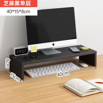 Étagère Bureau Multifonction avec Support Moniteur