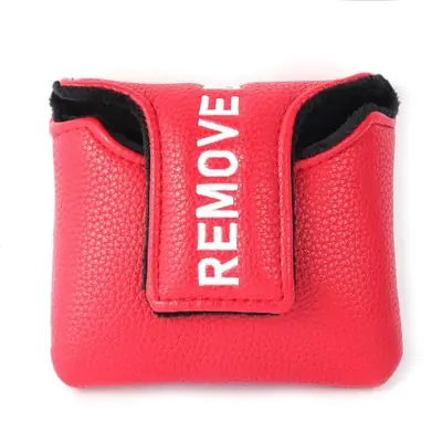 Image de Couvre-club de golf rouge en cuir synthétique - Protection élégante pour driver 460cc