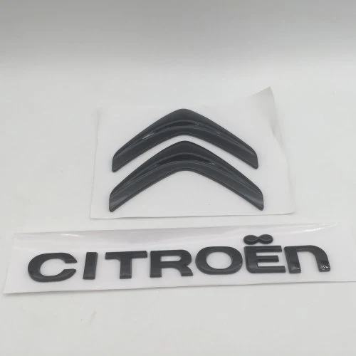 1 set glanzend zwart