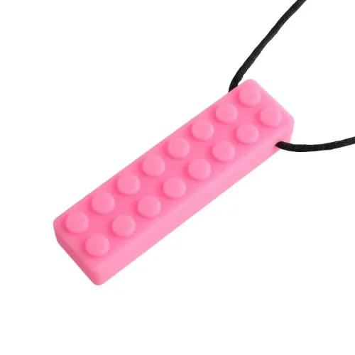 Afbeelding van Baby Siliconen Bijtring Kids Chew Ketting Zintuiglijke Taai Hanger Orale Motor Speelgoed Therapie Gereedschap voor Autisme ADHD kinderartikelen