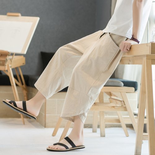 Image de Pantalon Homme Slim Coupe Élégante - Grande Poches & Tissu Haute Qualité