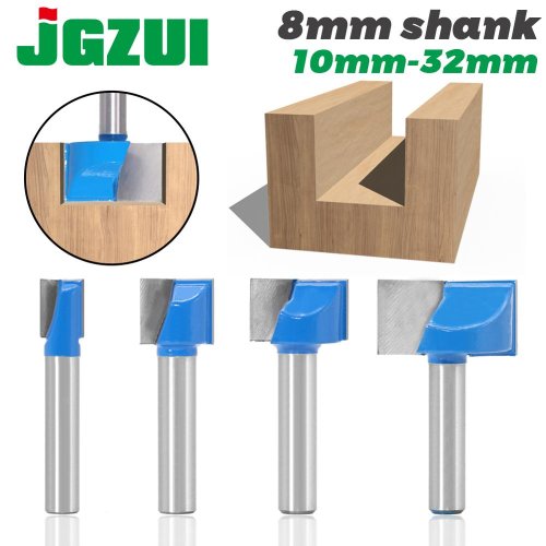 Bild von Vollhartmetall CNC-Fräser mit 8 mm Schaft – Präzise Gravur- und Reinigungsbit für Holzbearbeitung, robuste Schankfräser für Werkzeugmaschinen