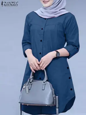 Image de Abaya élégante 2024 - Chemisier musulman chic & décontracté