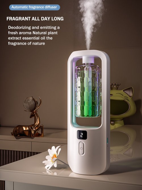 Imagen de Difusor Automático de Aromaterapia Natural con Aceites Esenciales para Eliminar Olores y Purificar el Aire en Casa