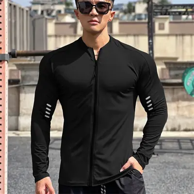 Image de Veste de Fitness Homme - Sweat à Capuche Sportif