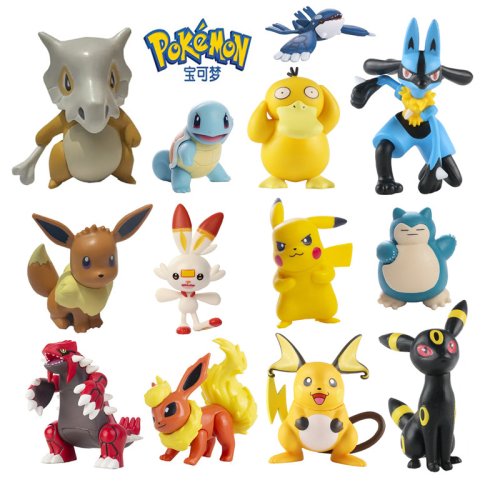 Afbeelding van Nieuwe Pokemon Cartoons Film Anime Figuur Pikachu Gengar Mewtwo Gurado Pocket Monster Figuren Action Model Speelgoed Kerstcadeaus