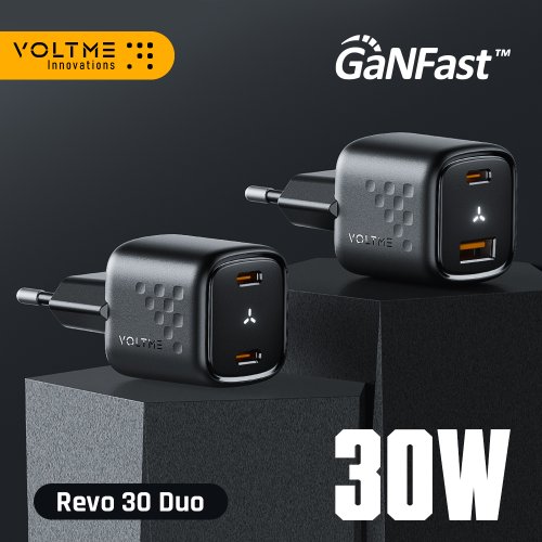 Imagen de Cargador Rápido USB Dual de 30W Tipo C con PD y Carga Rápida 3.0 para iPhone 15, 14 Pro Max, iPad Mini, Xiaomi, Samsung y Otros Dispositivos