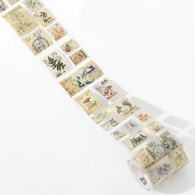 Image de Ruban Autocollant Vintage 55mm x 2m - Décoration Scrapbooking