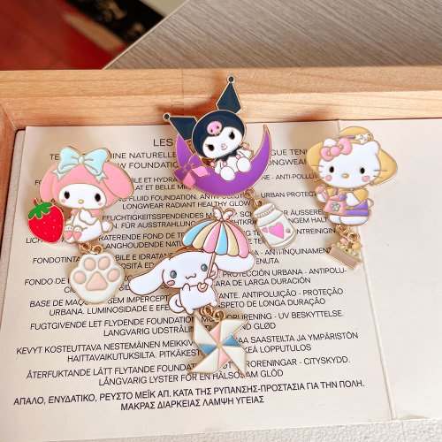 Imagen de Broche de Metal con Diseño de Perro de Jade Kulomi, Lindo Accesorio de Sanrio para Ropa y Mochilas, Ideal para DIY y Estilo Kawaii