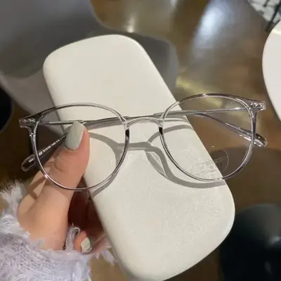 Image de Lunettes Bleu Blocage Lumière - Style Rétro pour Hommes et Femmes