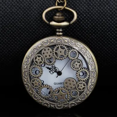 Image de Montre de Poche Steampunk Vintage - Pendentif Horloge pour Femmes