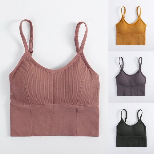 Afbeelding van Naadloze Tube Top Sportbeha voor Dames – Sexy Bralette met Push-Up Effect, Comfortabele Crop Top voor Sport en Dagelijks Gebruik