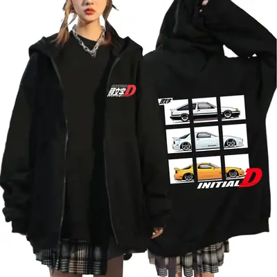 Image de Sweat à capuche Initial D AE86 - Style JDM Vintage
