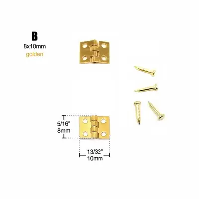 Image de Coffret Bijoux Miniature en Laiton Antique