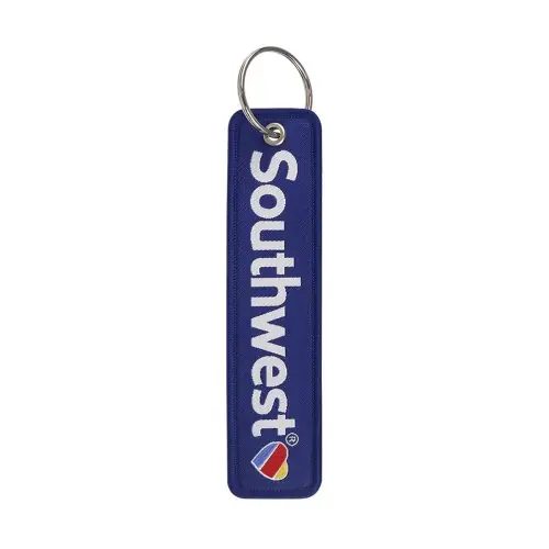 Image de Porte-clés Pilote Brodé - Cadeau Aviateur & Moto