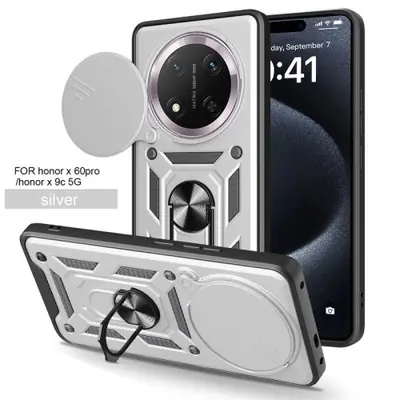 Image de Coque Protection Magnétique avec Anneau Support pour Honor Magic 7 Lite 5G