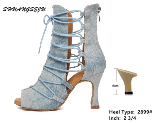 Blauw hak 6cm