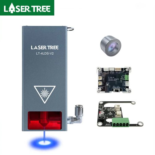 Image of Laser Tree LT 4LDS V2 Laser Module Accessories Kit with Protective Window Glass, Optical Lens for Woodworking Machines