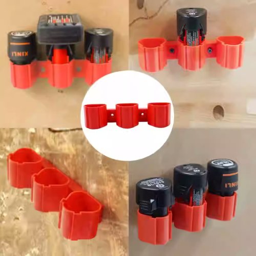 Bild von Batteriehalter für Makita, Bosch & Milwaukee – Wandmontage für 10.8V/12V Akkus