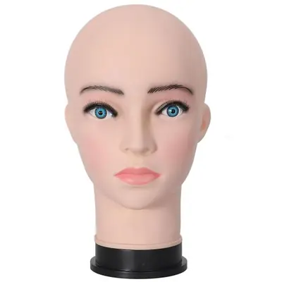 Image de Tête de Mannequin avec Trépied - Idéale pour Perruques, Maquillage et Cosmétologie