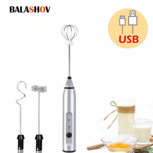 Imagen de Espumador de Leche Eléctrico USB con Licuadora de Mano y Mini Cafetera – Batidora para Café, Capuchino y Crema Espumada