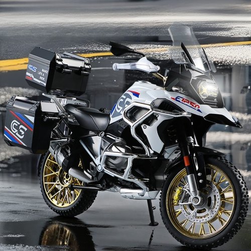 Imagen de Motocicleta a Escala 1:10 BMW R1250 GS Aventura - Modelo de Aleación para Niños