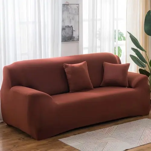 Image de Housse de Canapé Élastique - Protection Confortable & Stylish