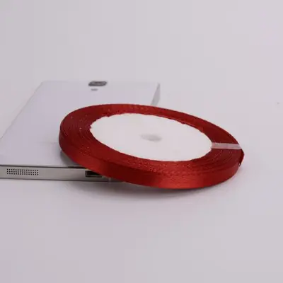 Image de Ruban Satin Rouge Vin - 22m pour Décoration & Cadeaux