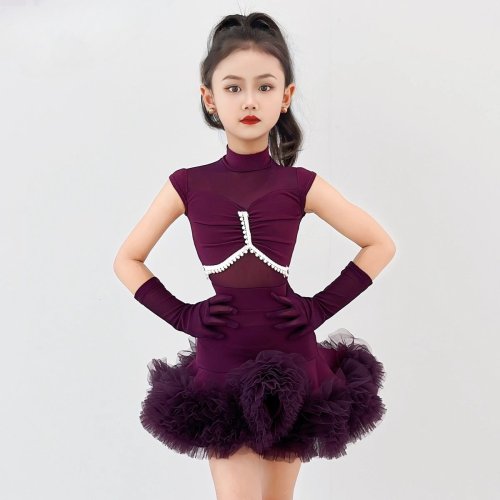 Immagine di Abito da Ballo Latino per Bambine – Tutù con Volant