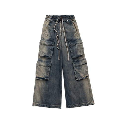 Imagen de Pantalones Cargo Negros para Hombre - Estilo Gótico y Moderno