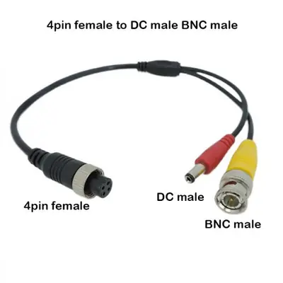 Image de Adaptateur M12 vers BNC pour Caméra CCTV