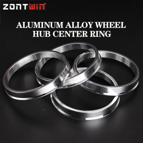 Afbeelding van 4 Stuks Auto Aluminium Wielnaaf Centric Ringen Center Boring 73.1-57.1 66.6-57.1 73.1-60.1 73.1-67.1 67.1-60.1 73.1-56.1 73.1-54