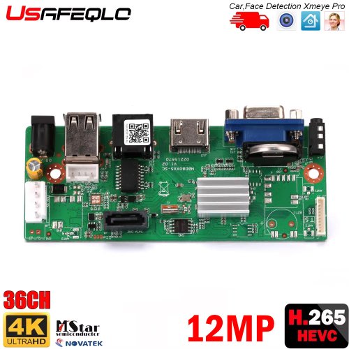 Image of 12MP H.265/H.264 Network Video Recorder with 10/16/32/36 Channel Support, Face, Human, Vehicle & Motion Detection, P2P, CMS, XMeye Compatible Security NVR