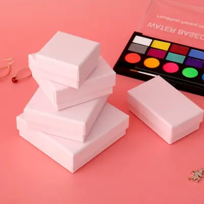 Image de Boîte à Bijoux Organisateur 10 Pièces - Étui en Kraft & Éponge